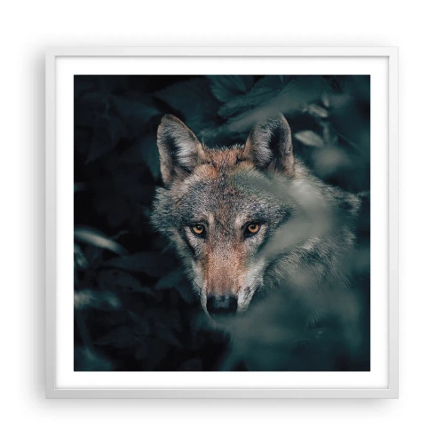 Poster in einem weißen Rahmen - Jäger - 60x60 cm