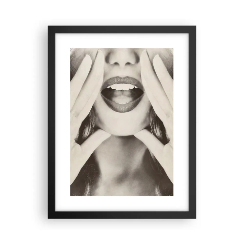 Poster in einem schwarzem Rahmen - Ich komme schon! - 30x40 cm