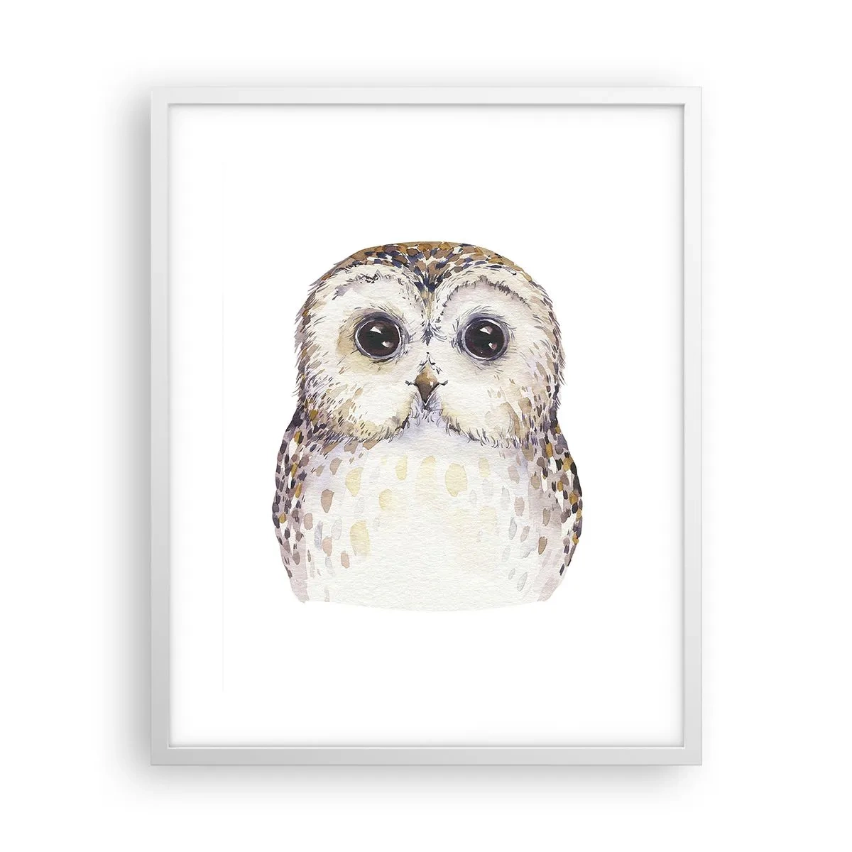 Poster in einem weißen Rahmen - Schau mir in die Augen - 40x50 cm