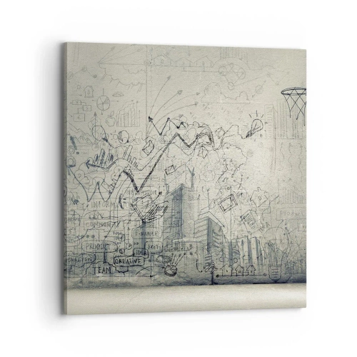 Bild auf Leinwand - Leinwandbild - Mein tolles Stadtleben - 70x70 cm