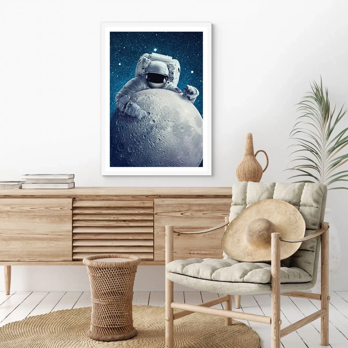 Poster in einem weißen Rahmen - Weltraumjoker - 40x50 cm