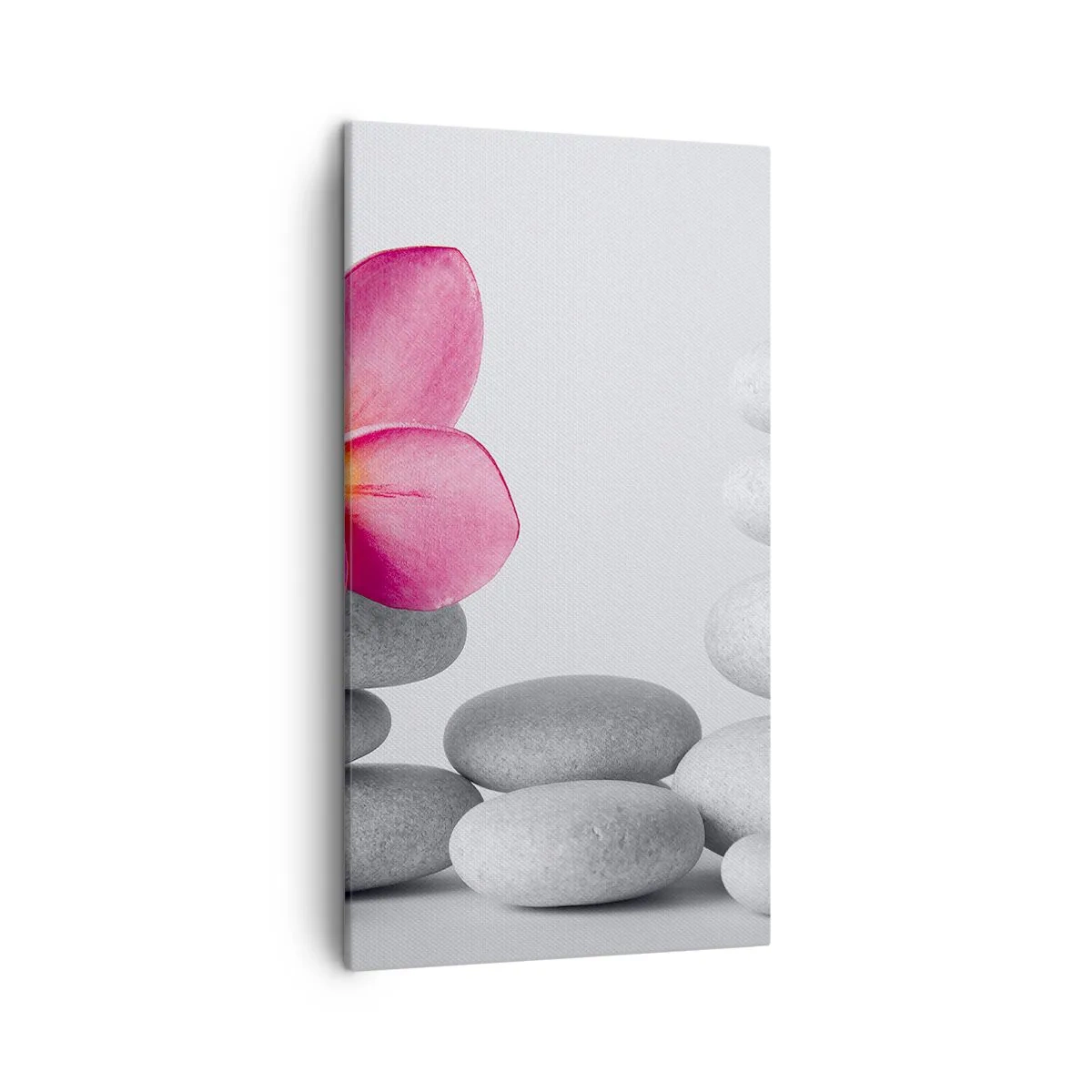 Bild auf Leinwand - Leinwandbild - Stein auf Stein und auf diesem Stein... - 45x80 cm