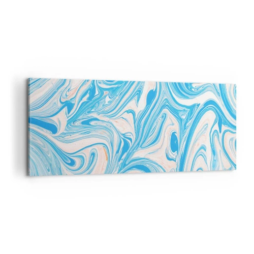 Bild auf Leinwand - Leinwandbild - Sumpf in Türkis - 100x40 cm