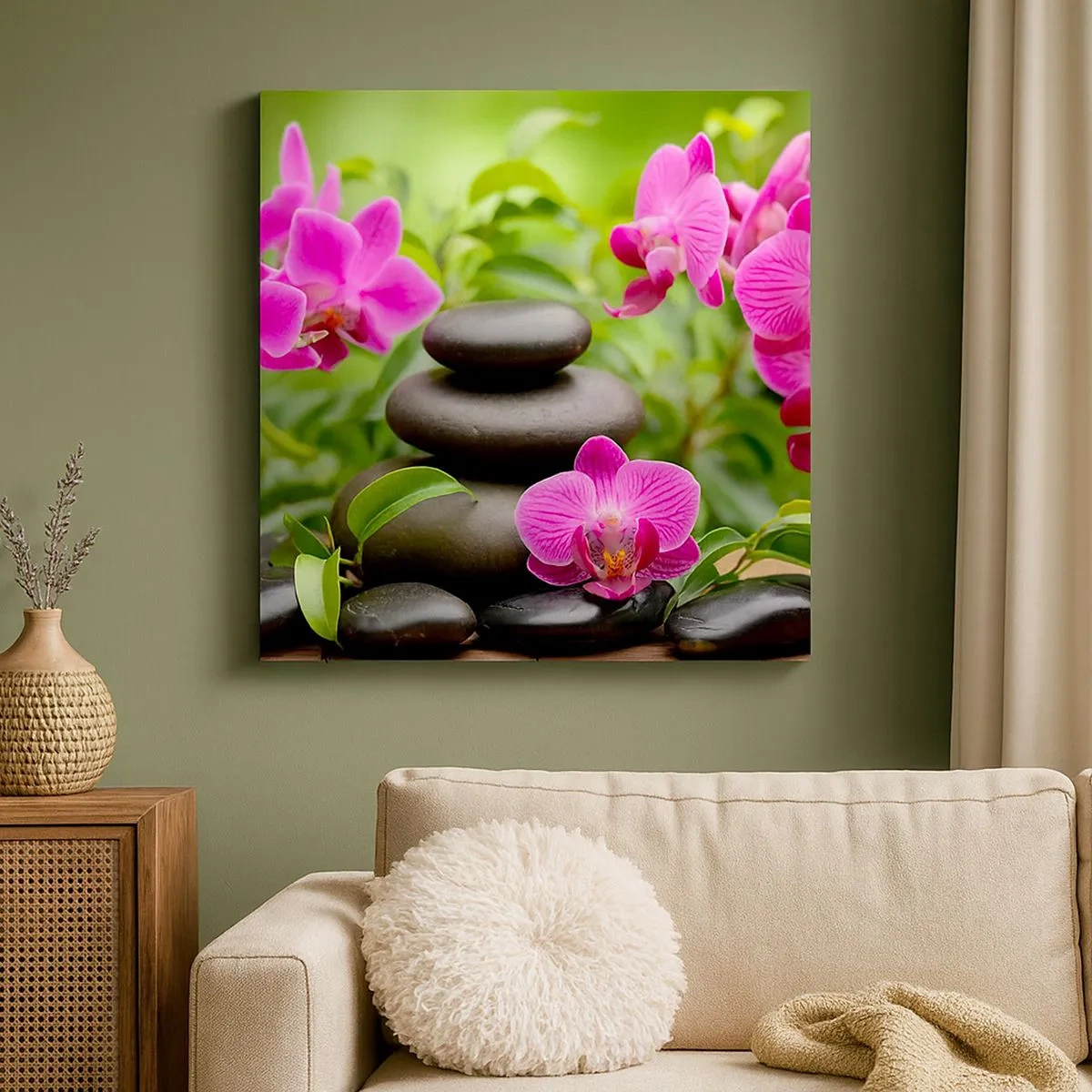 Bild auf Leinwand - Leinwandbild - Die Pyramide des Friedens - 30x30 cm