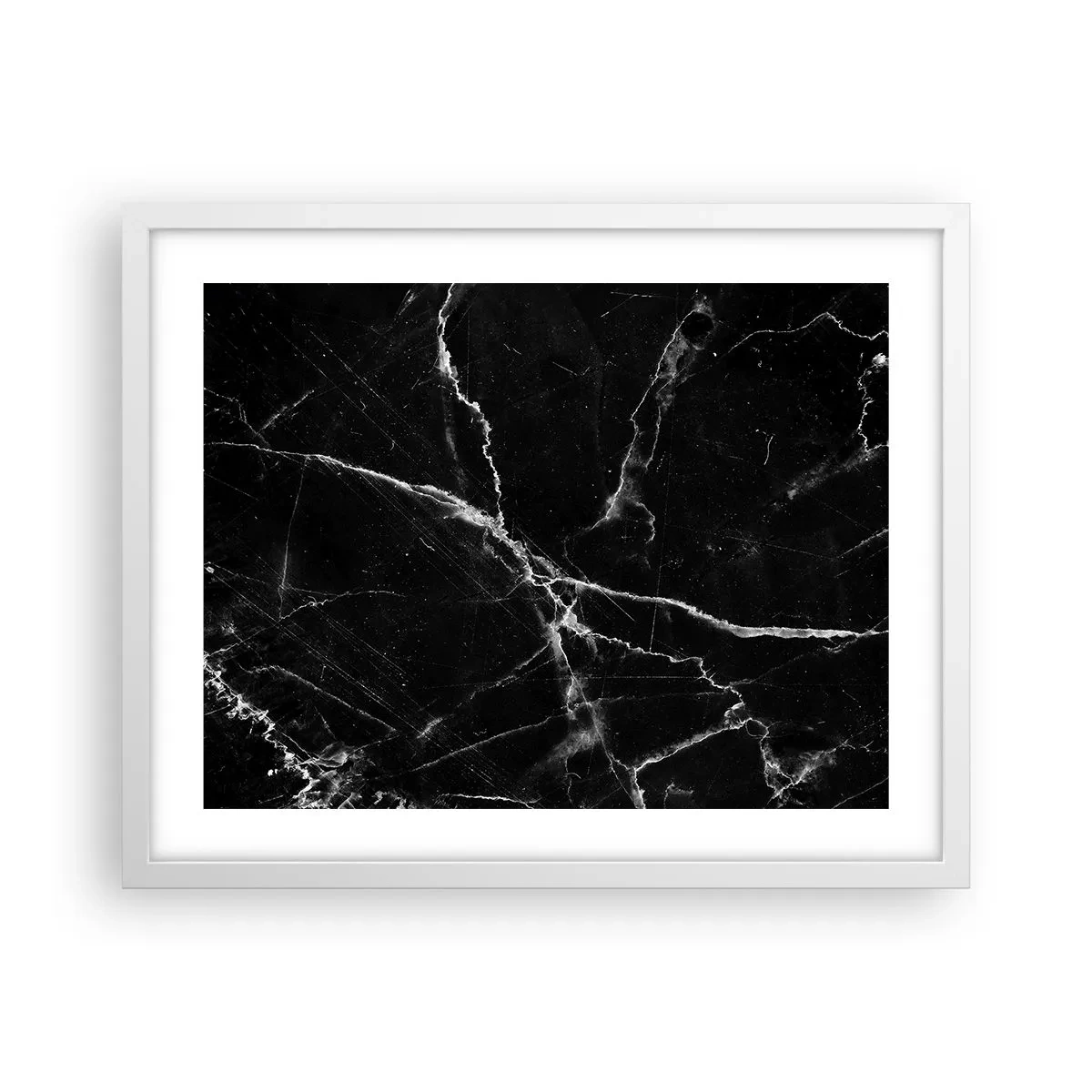 Poster in einem weißen Rahmen - Geheimleben des Steins - 50x40 cm