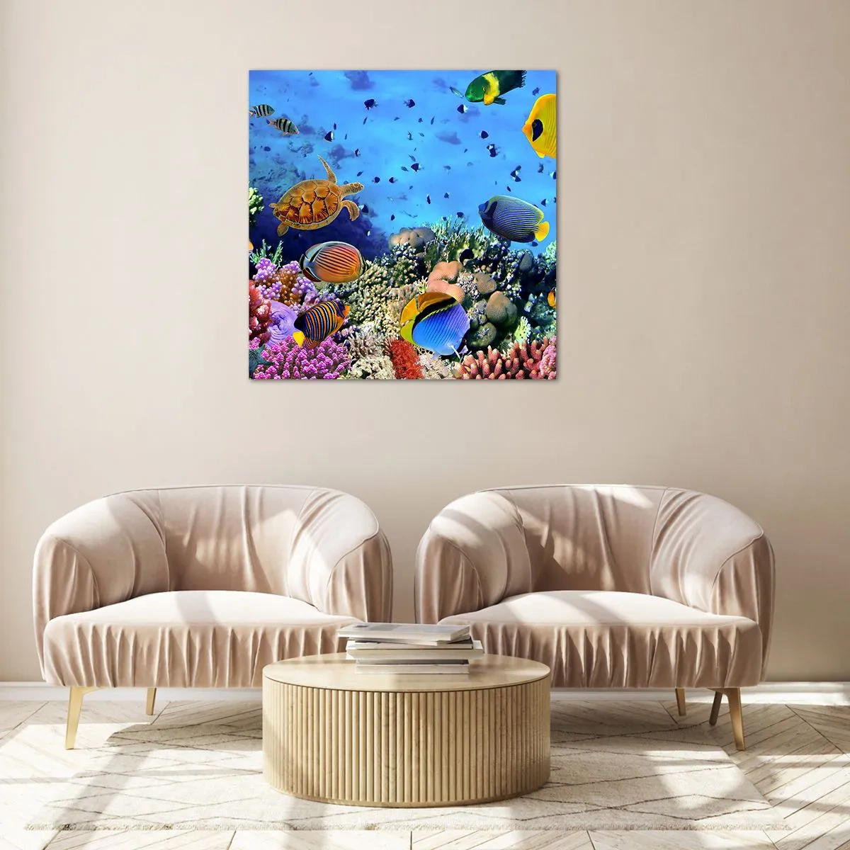 Glasbild - Bild auf glas - Und was wissen wir über das Leben ... - 30x30 cm