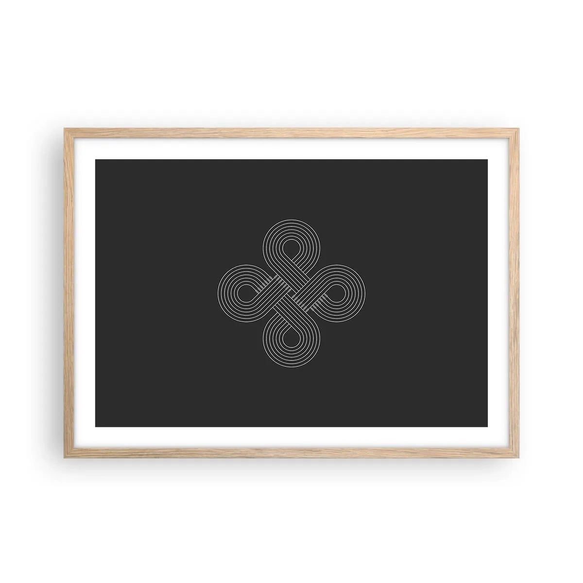 Poster in einem Rahmen aus heller Eiche - Im keltischen Geist - 70x50 cm