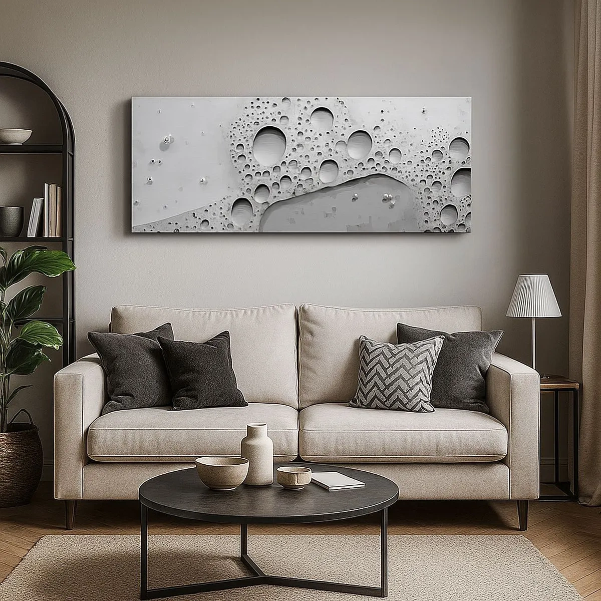 Bild auf Leinwand - Leinwandbild - Schaumpfad - 100x40 cm