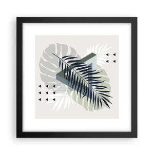 Poster in einem schwarzem Rahmen - Natur und Geometrie – zwei Ordnungen? - 30x30 cm