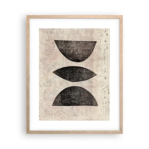 Poster in einem Rahmen aus heller Eiche - Ethnische Abstraktion - 40x50 cm