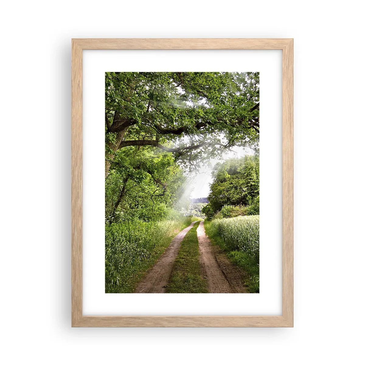 Poster in einem Rahmen aus heller Eiche - Et in Arcadia ego - 30x40 cm