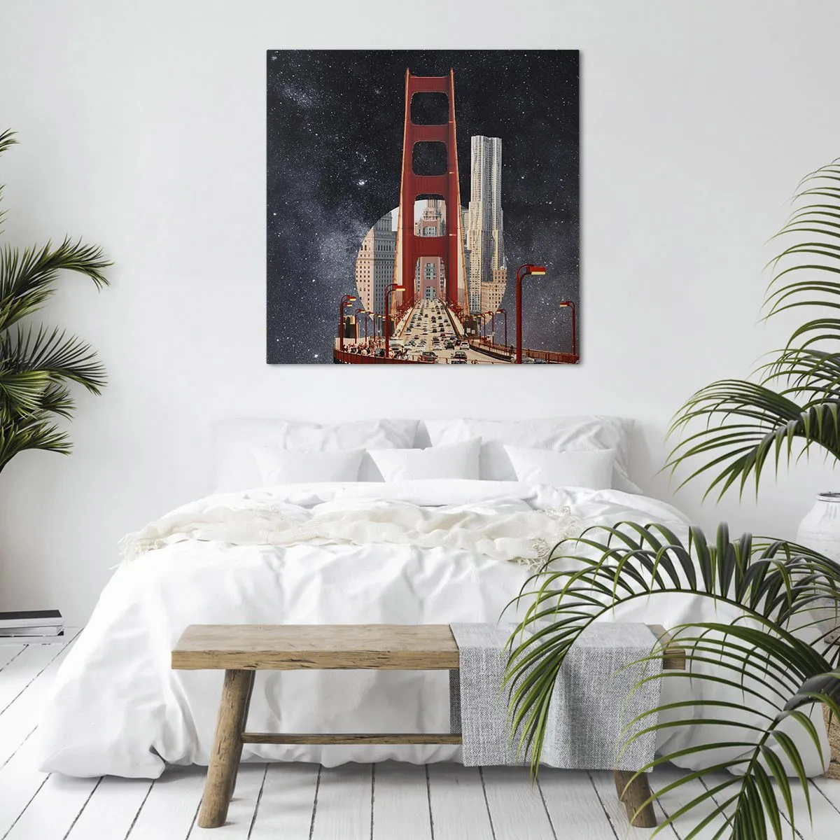 Bild auf Leinwand - Leinwandbild - Immer im Mittelpunkt - 70x70 cm