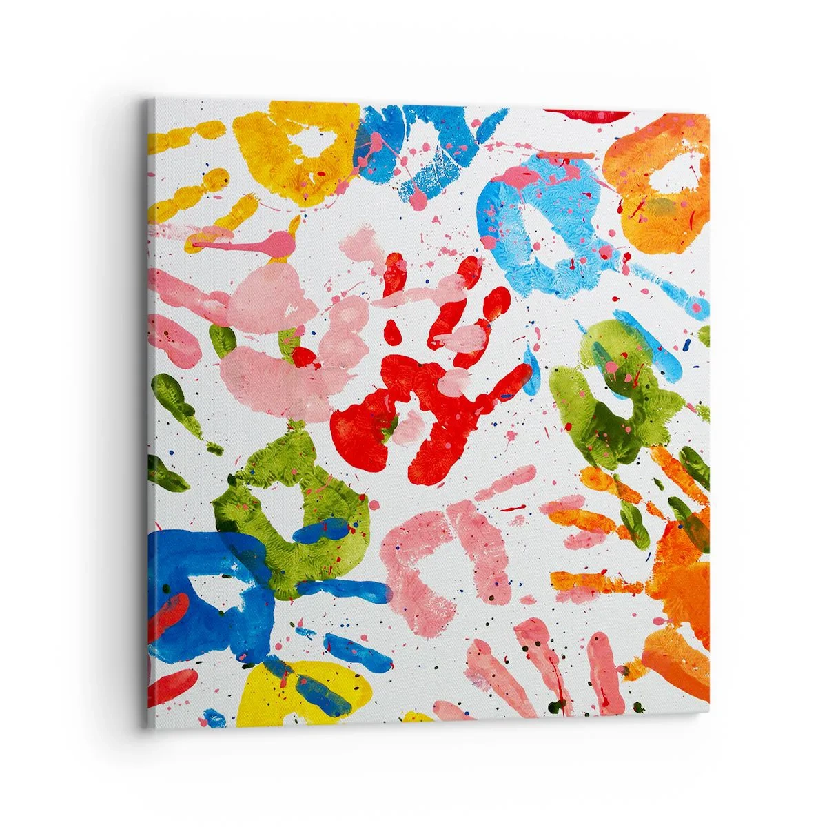 Bild auf Leinwand - Leinwandbild - Folgen Sie den Spuren - 70x70 cm