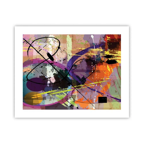 Poster - Du kannst geradeaus oder umhergehen - 50x40 cm