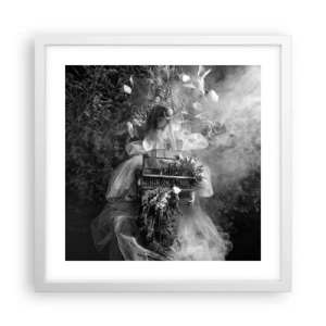 Poster in einem weißen Rahmen - Mutter selbst - Natur - 40x40 cm