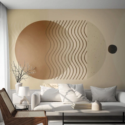 Selbstklebende Fototapete Deluxe Sticker - Zur Entstehung geometrischer Figuren - Abstraktion, Stück, Minimalismus - 400x280 cm