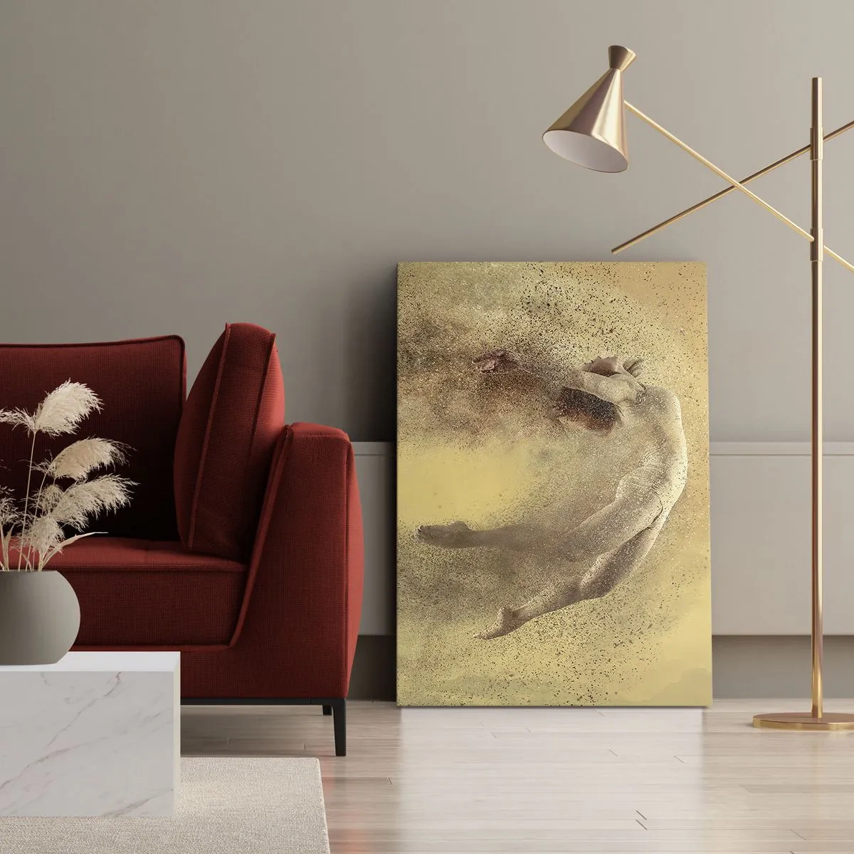 Bild auf Leinwand - Leinwandbild - In tanzender Ekstase - 65x120 cm