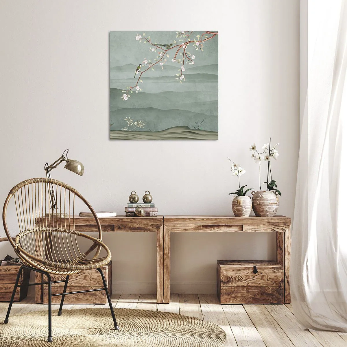 Bild auf Leinwand - Leinwandbild - Frühling, oh, du bist es - 60x60 cm