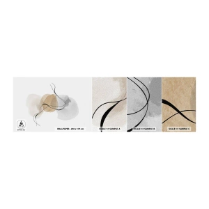 Fototapetenmuster Standard Eco - Luftperlen - Abstraktion, Stück, Modernes Muster - 100x30 cm