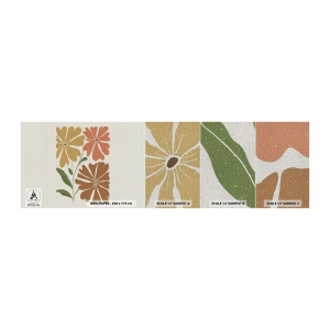 Fototapeten Muster Premium Canvas - Natur und Geometrie - Boho, Blumen, Minimalismus - 100x30 cm