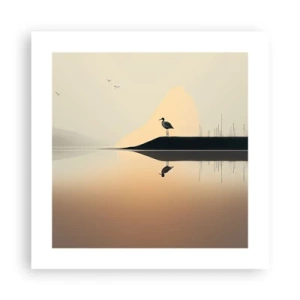 Poster - Herr am See - 40x40 cm