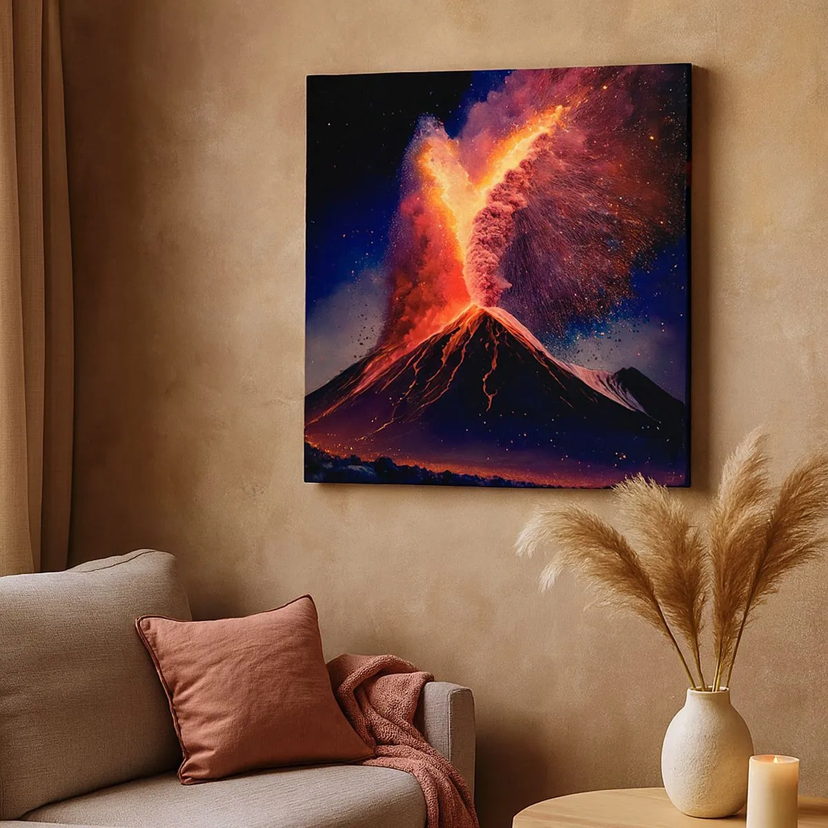 Bild auf Leinwand - Leinwandbild - Schönheit und Horror - 30x30 cm