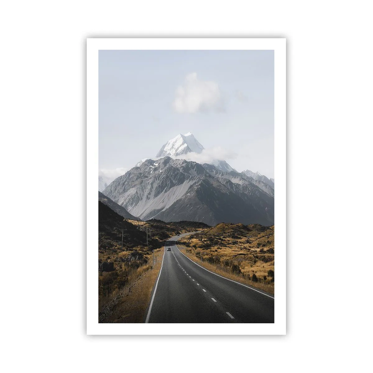Poster - Der Weg ins Herz der Berge - 61x91 cm