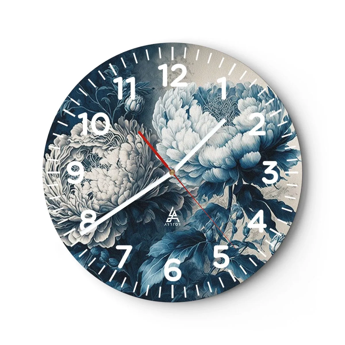 Wanduhr - Glasuhr - Passendes Paar - 30x30 cm