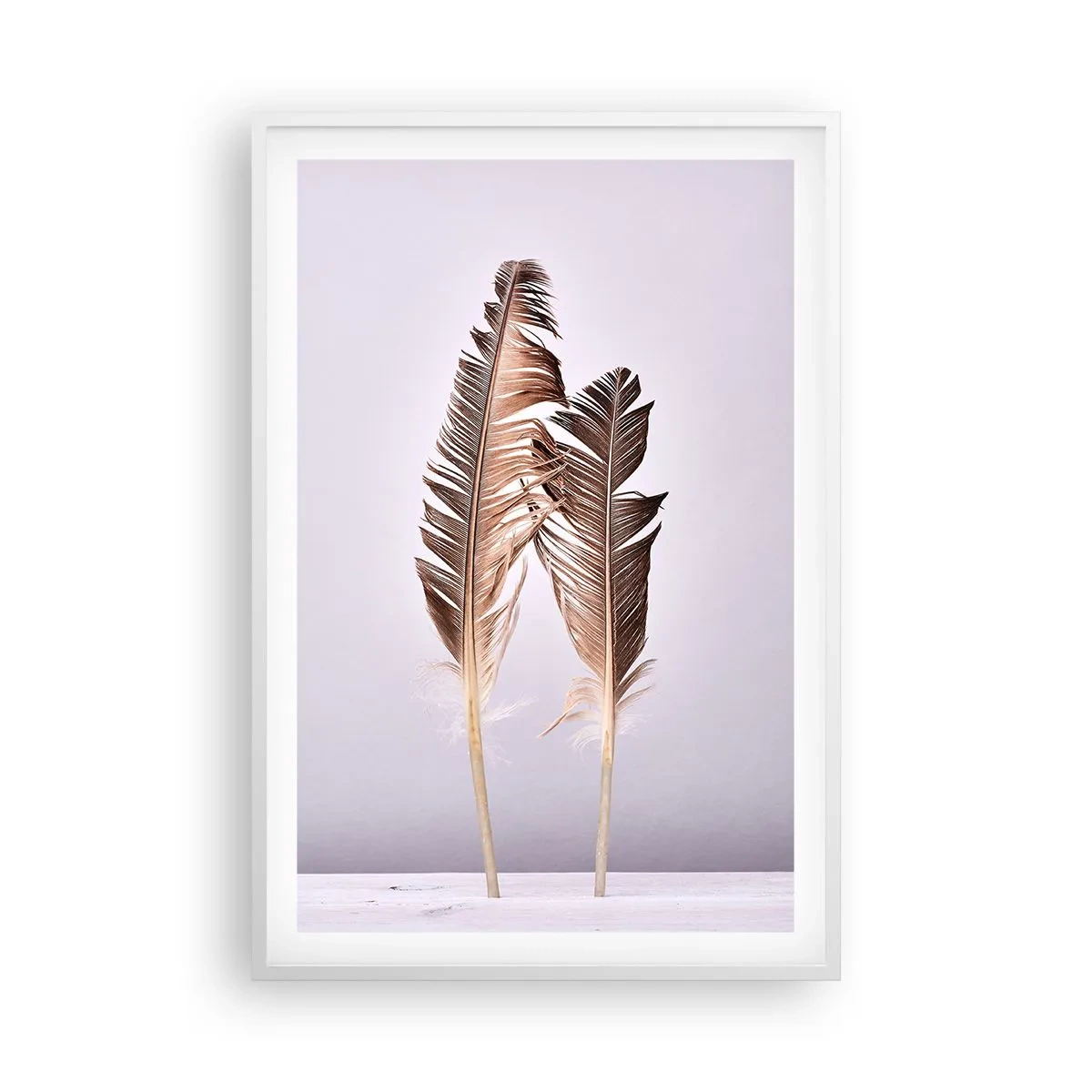 Poster in einem weißen Rahmen - Gegen das Nichts - 61x91 cm