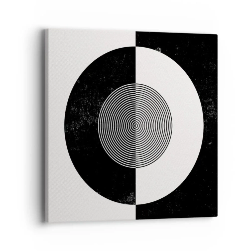 Bild auf Leinwand - Leinwandbild - Harmonie in Schwarz und Weiß - 40x40 cm