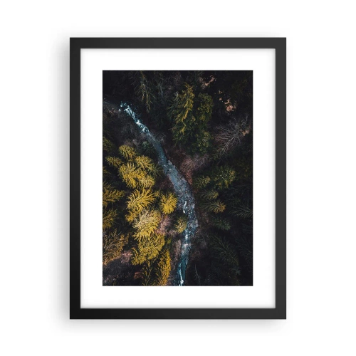 Poster in einem schwarzem Rahmen - Schnell und immer schneller - 30x40 cm