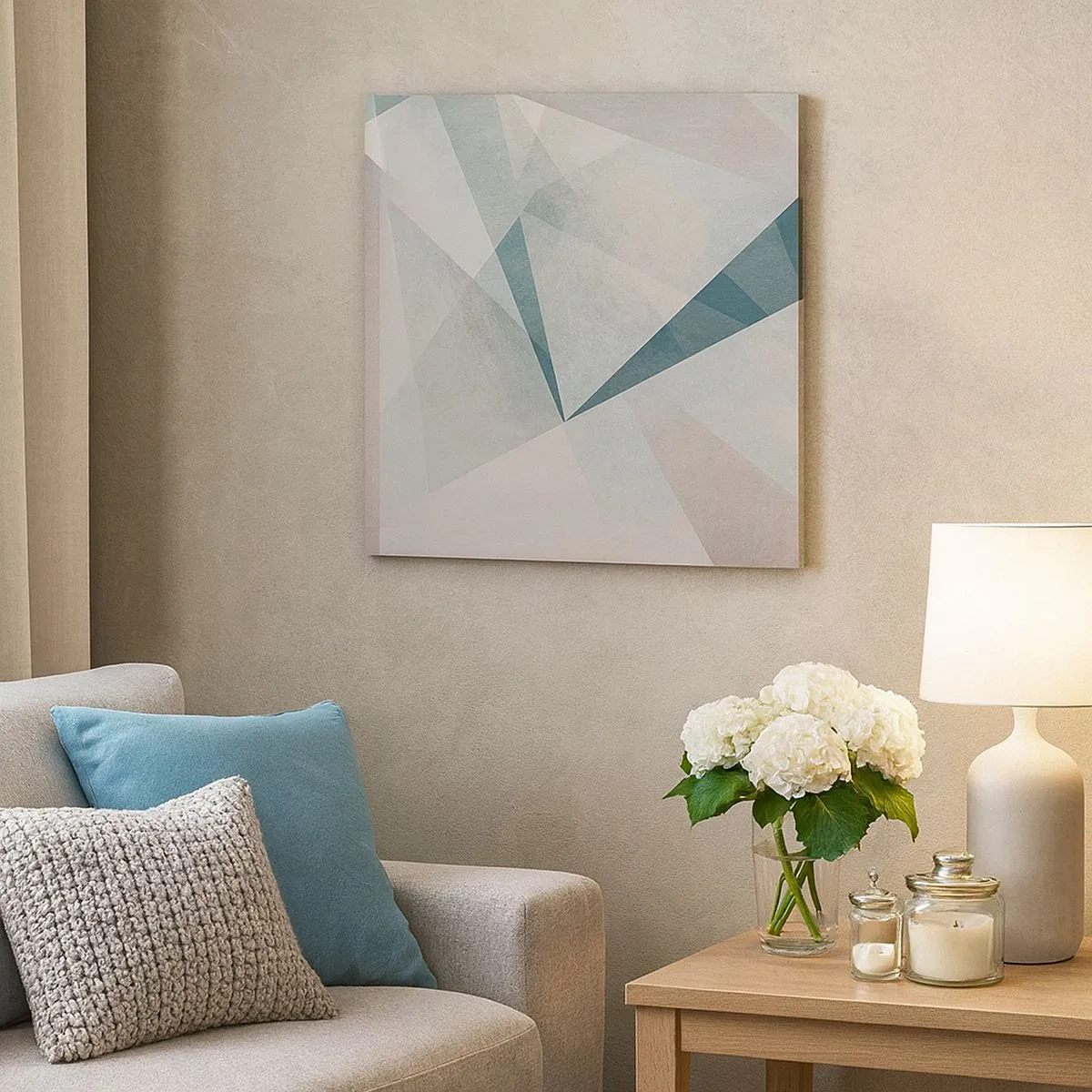 Bild auf Leinwand - Leinwandbild - Einfach aber dynamisch - 30x30 cm