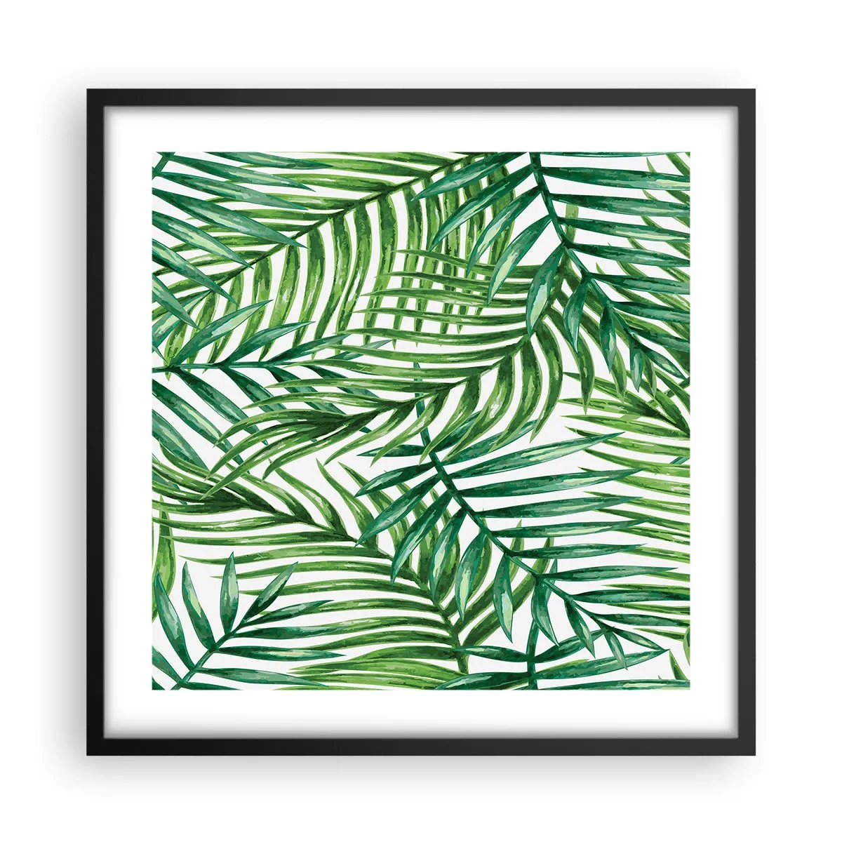 Poster in einem schwarzem Rahmen - Unter dem grünen Baldachin - 50x50 cm