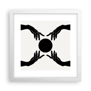 Poster in einem weißen Rahmen - Geheimes Zeichen - 30x30 cm