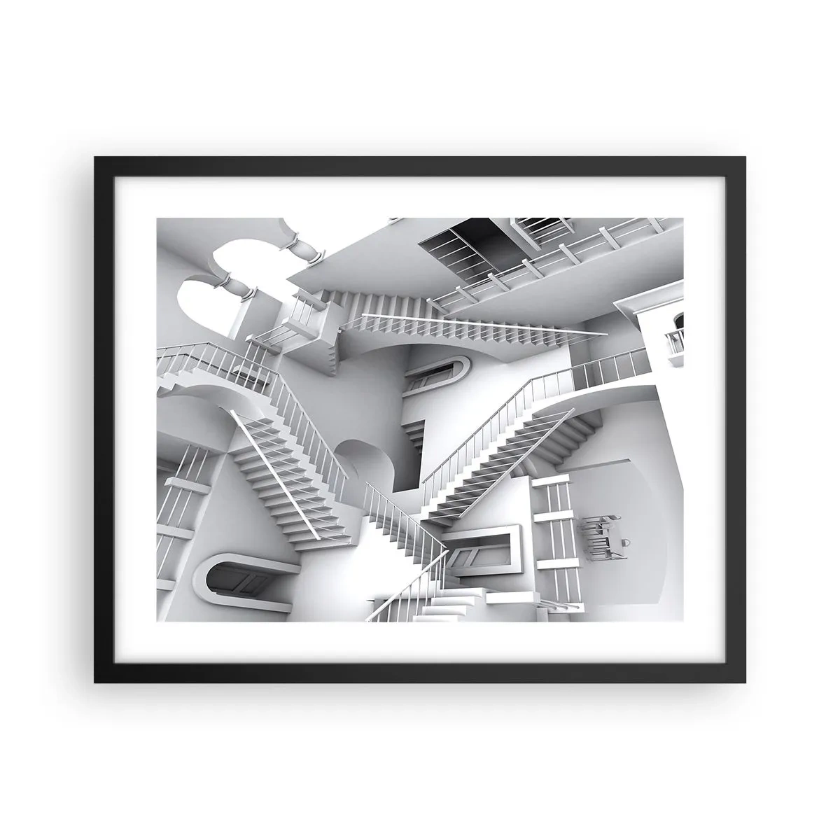 Poster in einem schwarzem Rahmen - Die Paradoxien des Weltraums - 50x40 cm