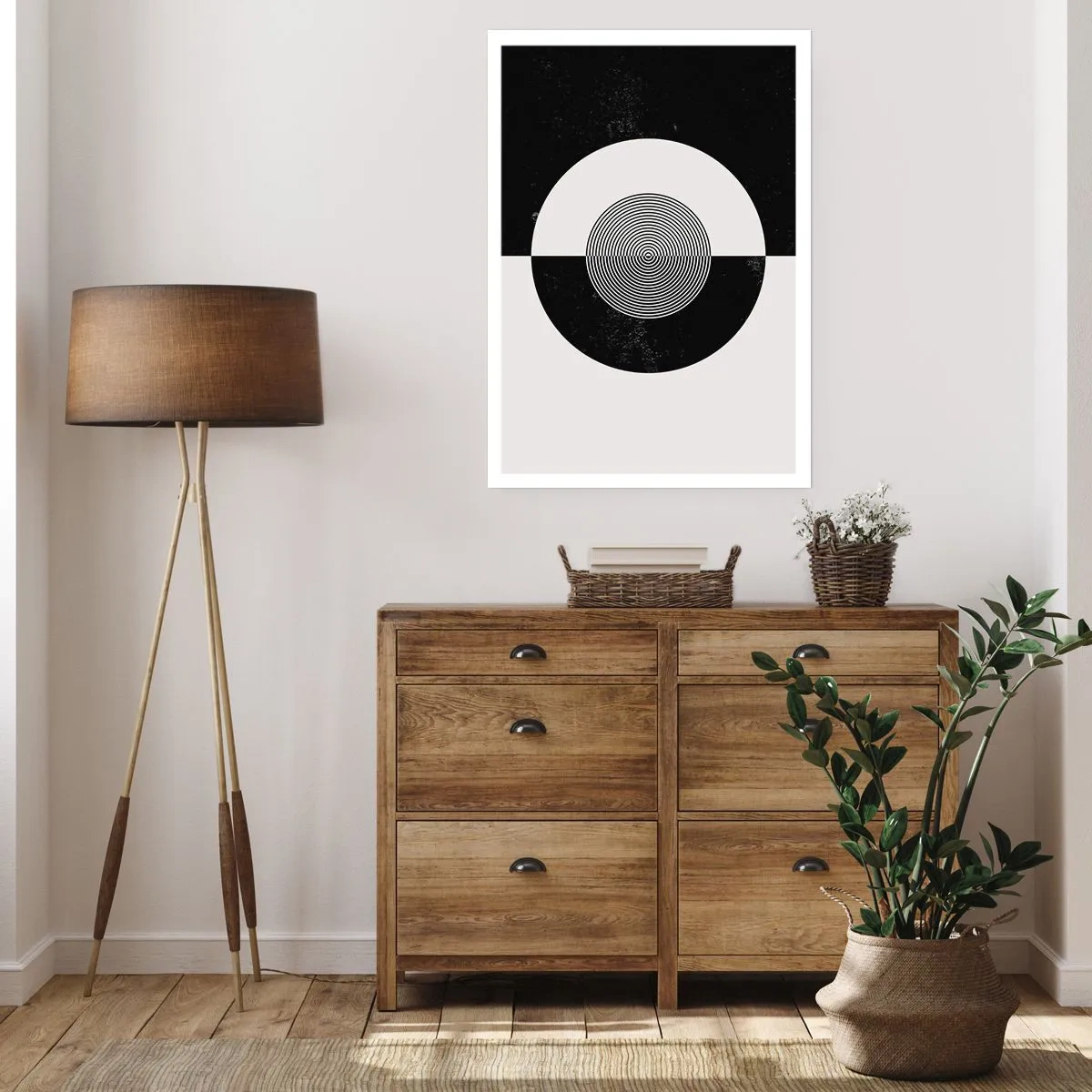 Poster - Harmonie in Schwarz und Weiß - 61x91 cm