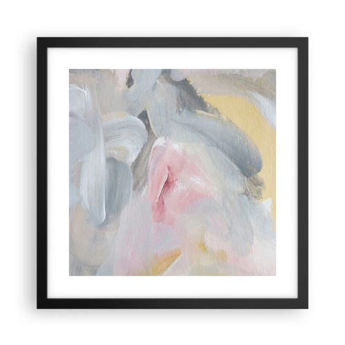 Poster in einem schwarzem Rahmen - In einer Pastellwelt - 40x40 cm