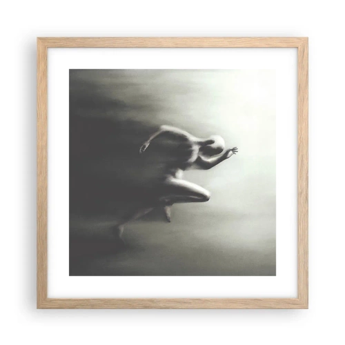 Poster in einem Rahmen aus heller Eiche - Unwiderstehlich - 40x40 cm