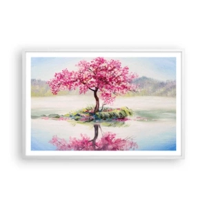 Poster in einem weißen Rahmen - Der Ritus des Frühlings - 91x61 cm