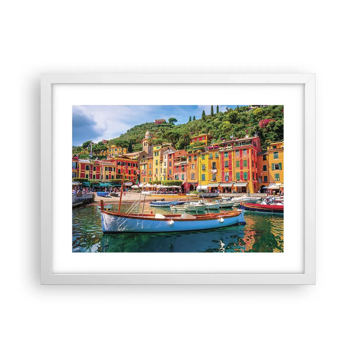 Poster in einem weißen Rahmen - Italienischer Morgen - 40x30 cm