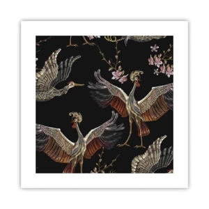 Poster - Märchenvogel - 40x40 cm