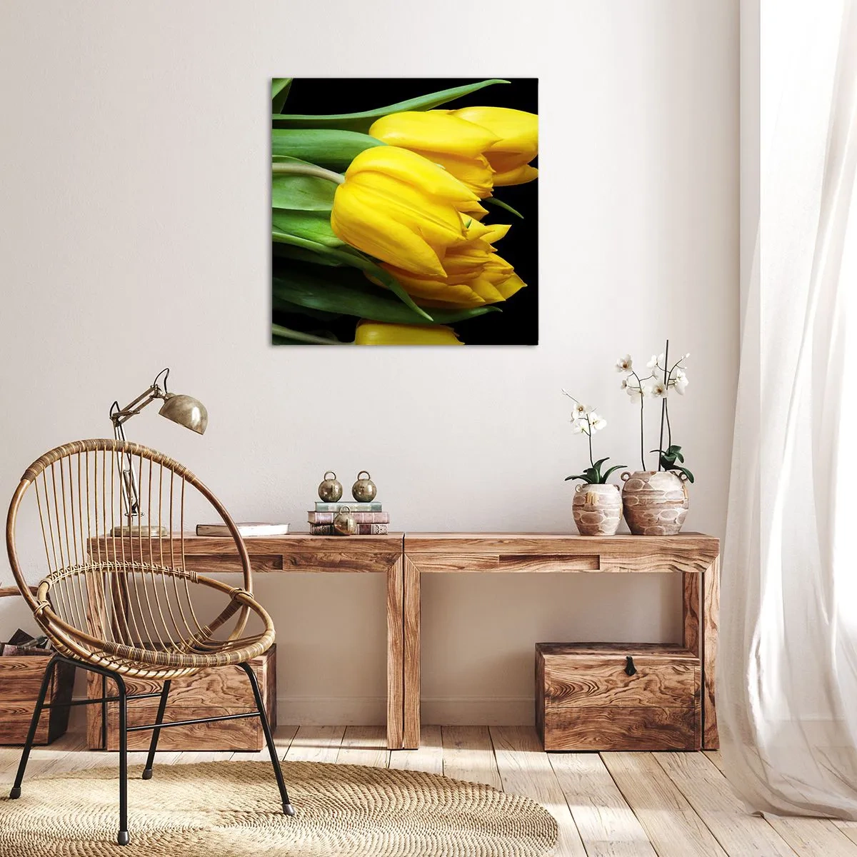 Bild auf Leinwand - Leinwandbild - Aus klarer Sonne entstanden - 30x30 cm