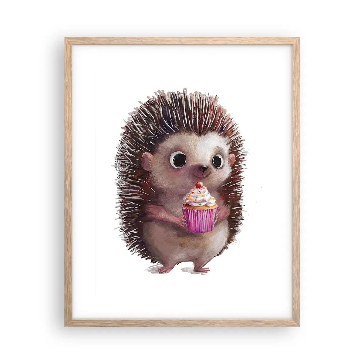 Poster in einem Rahmen aus heller Eiche - Der Feiertag ist jeden Tag - 40x50 cm