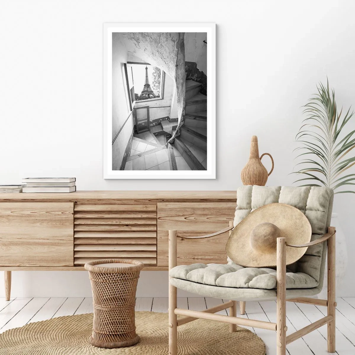 Poster in einem weißen Rahmen - Was für eine Aussicht! - 40x50 cm