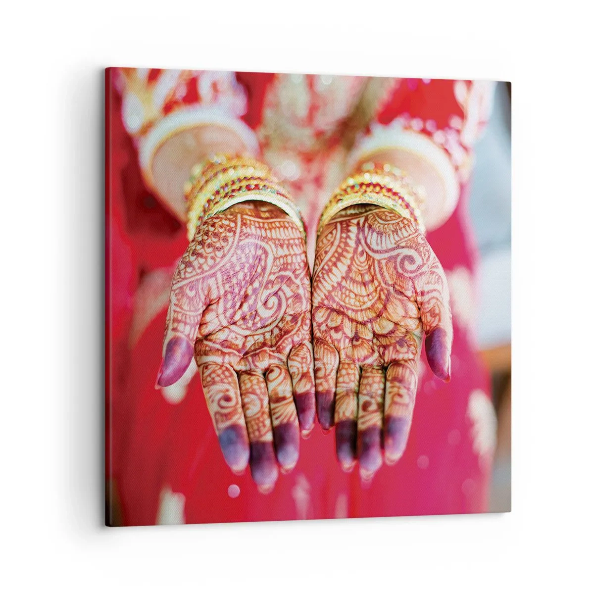 Bild auf Leinwand - Leinwandbild - Bereit, das Glück zu fangen? - 50x50 cm