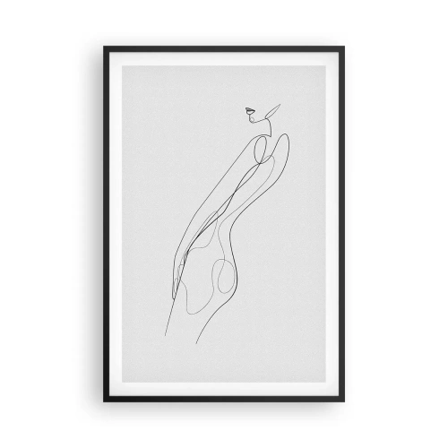 Poster in einem schwarzem Rahmen - Bloß ein Versprechen - 61x91 cm