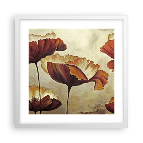 Poster in einem weißen Rahmen - Weideland - 40x40 cm