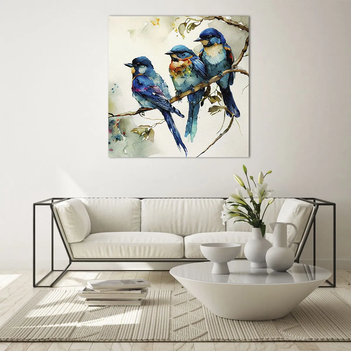 Glasbild - Bild auf glas - War er beleidigt? - 70x70 cm