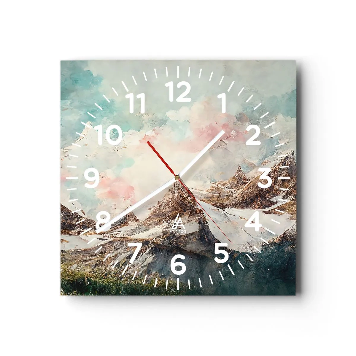 Wanduhr - Glasuhr - Felsklingen - 30x30 cm