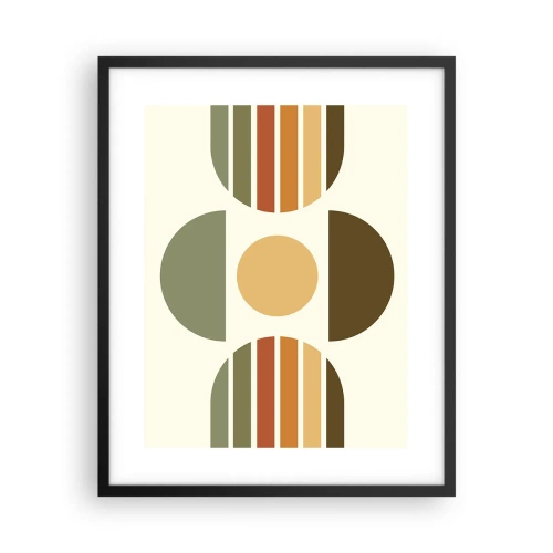 Poster in einem schwarzem Rahmen - In Erdtönen - 40x50 cm